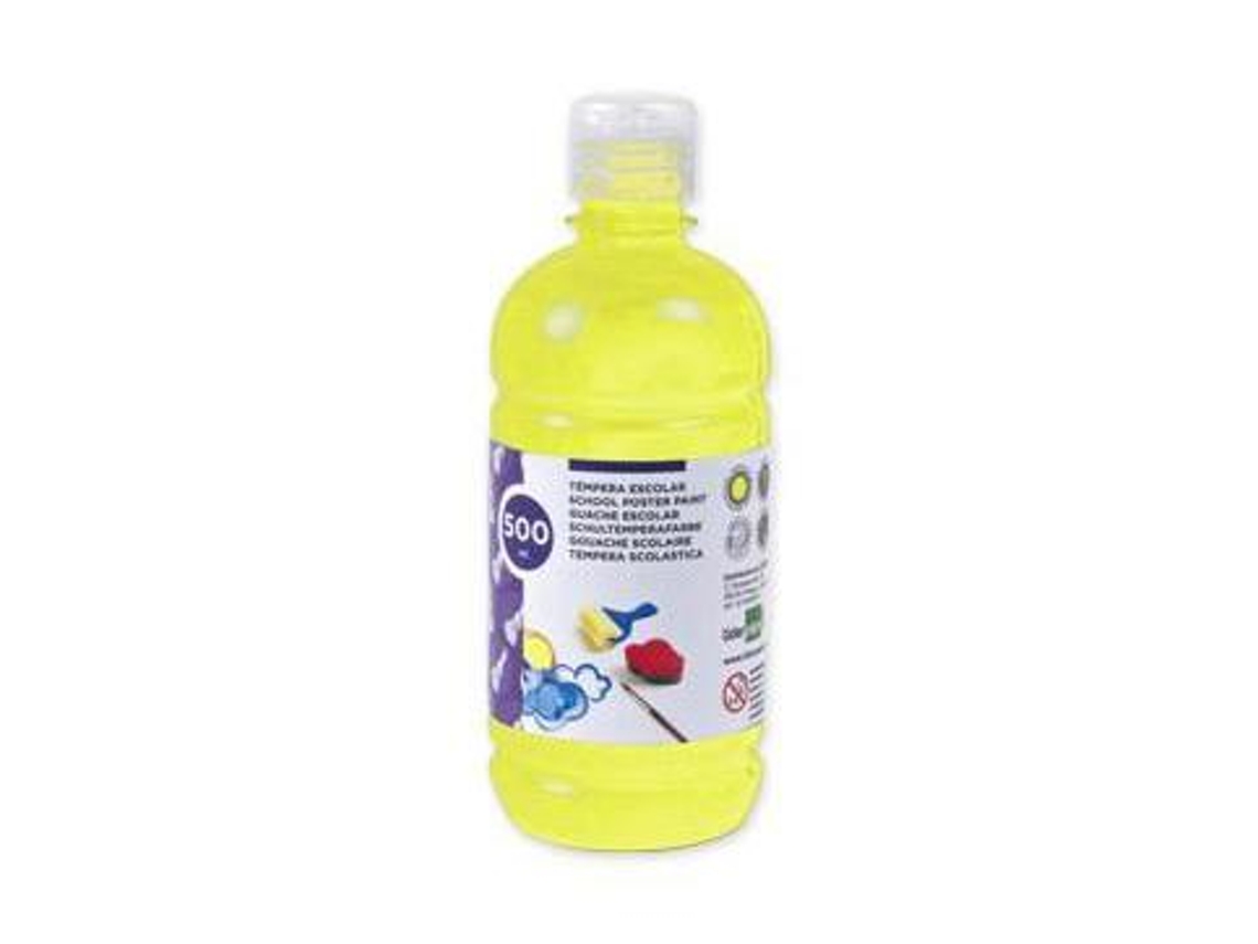 Guache Escolar Liderpapel 500 Ml Amarelo Limao