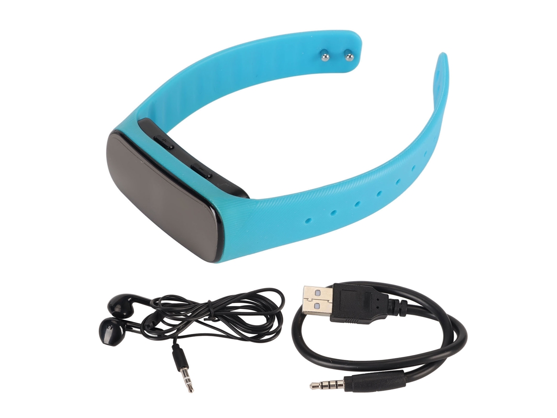 Pulsera De Grabación Hd Con Reducción De Ruido Reproductor Mp3 Activado Por Voz 32g Azul