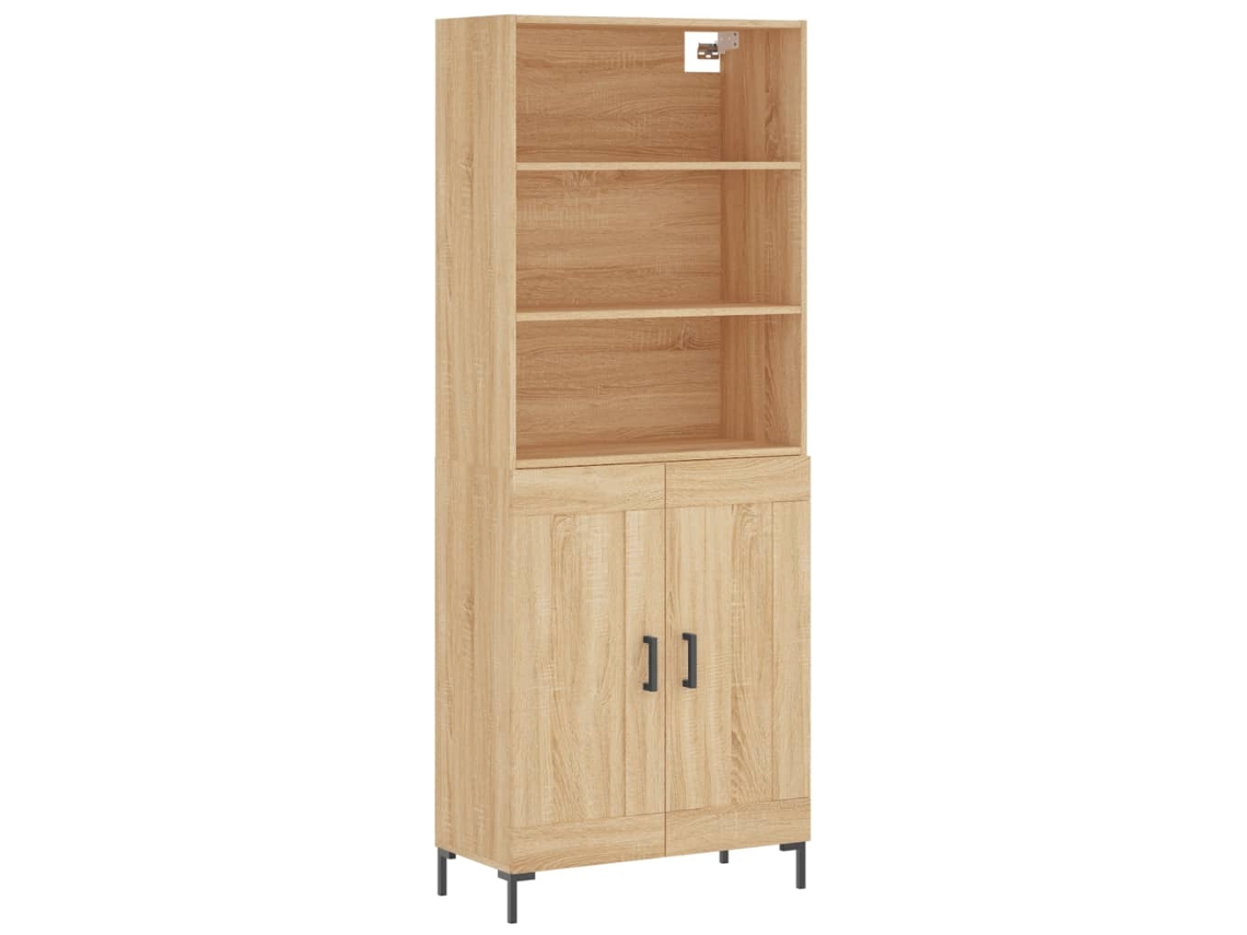 Mueble alto en derivados de madera, color Sonoma, MAISON EXCLUSIVE, 69,5 x 34 x 180 cm