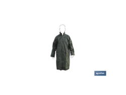 Abrigo de lluvia verde poliester/pvc talla-xl
