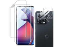 Conjunto de Protectores de Pantalla Fusion Protetor Arranhões Câmera para Motorola Moto Edge 30 Fusion HONGWE. (2un)