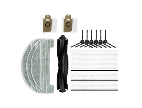 Rolo escova lateral escova hepa mops robô aspirador para proscenic m8 pro