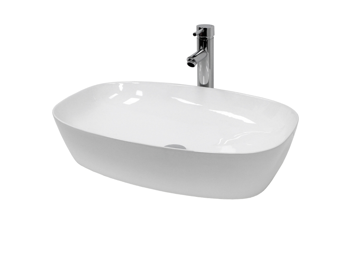 Lavamanos ECD (Branco - Cerámica - 60.5 x 38 x 14cm)