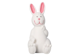 Adorno De Conejo Bonito Suave Cartoon Escultura Decorativa Conejo Simulación Blanca Para Oficina C