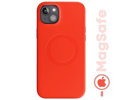 Funda para iPhone 15 Plus AVIZAR Silicona Rojo