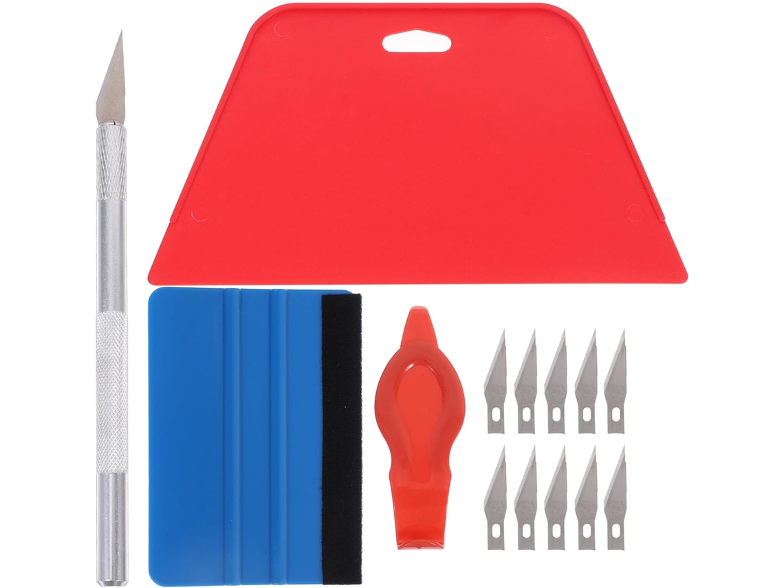 Kit De Herramientas Para Papel Tapiz Y Láminas Para Ventanas 1, Espátula Alisadora De Abs Ligera