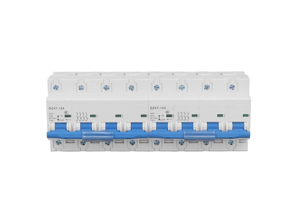 Disyuntor Enclavado Mini 4p+4p Con Interruptor De Transferencia Manual, 125a, 10ka