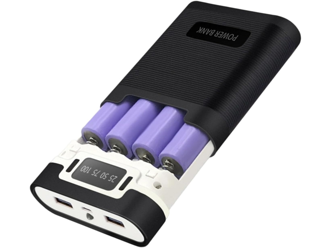 Caja De Almacenamiento Extraíble Para Baterías Recargables, Módulo De Alimentación Móvil Extraíble, Texturizado