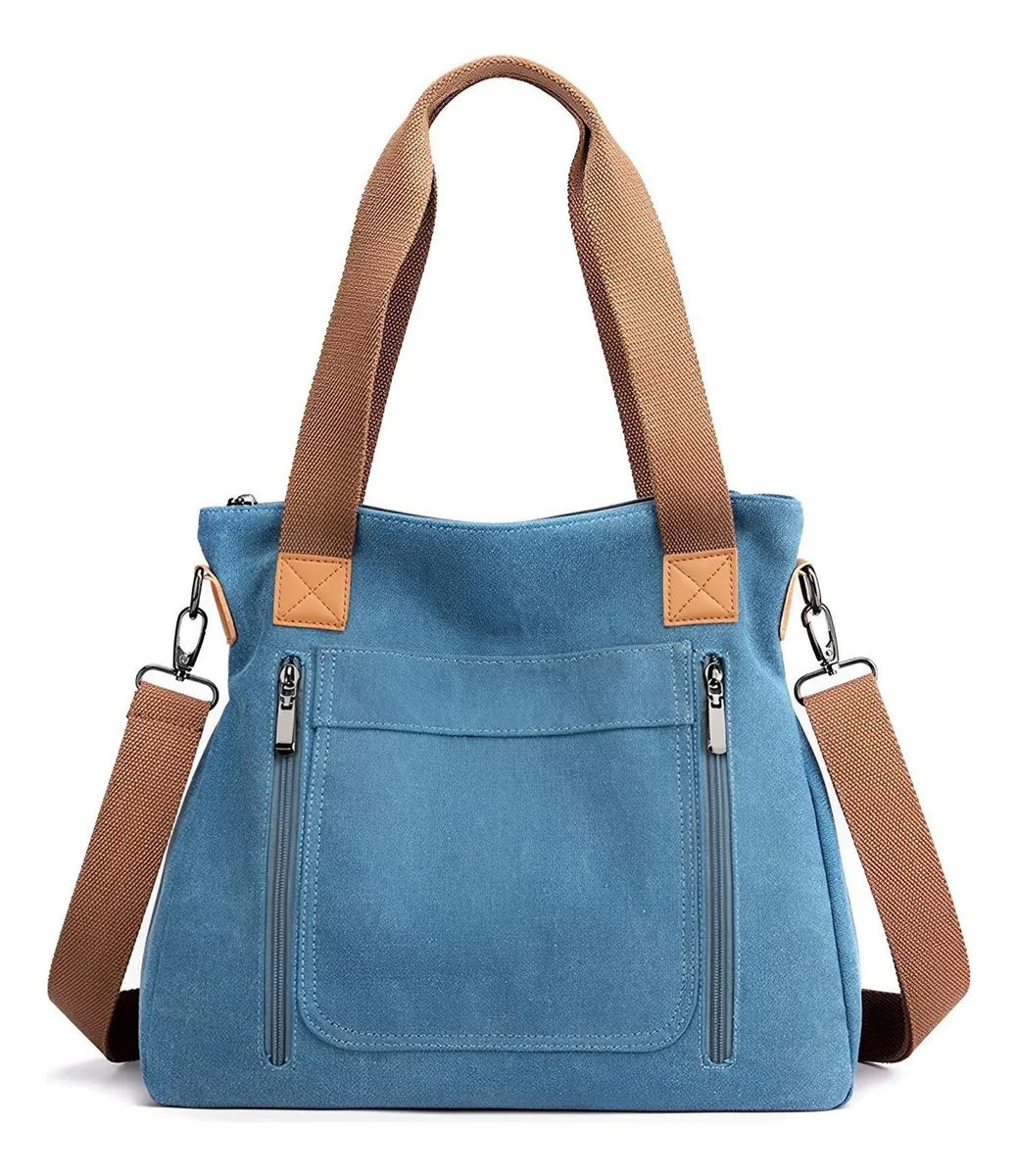Bolso de lona para mujer Vayotoy, bolso bandolera grande estilo vintage