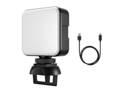 Luz Para Video Conferencia Con Clip Y Soplador, Luz De Webcam Recargable Para Laptop Zoom, 5600k Luz Blanca Ajustable