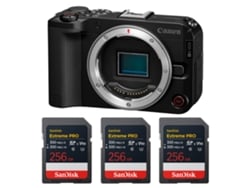 Canon Eos R50 V + 3 Sandisk 256gb Extreme Pro Uhs-ii Sdxc + Ebook “20 Consejos Para Fotos Que Impactan”