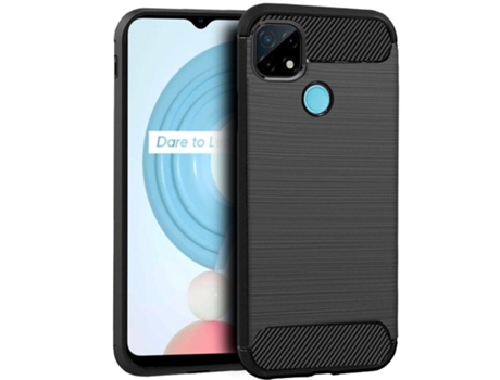 Funda COOL para Realme C21 / C11 2021 Gris Carbón Negro