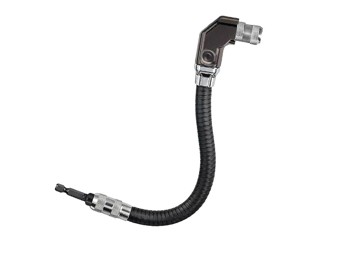 Varilla Flexible Para Taladro Eléctrico, Varilla De Extensión 310mm, Cabeza Angular Universal, Color Plata