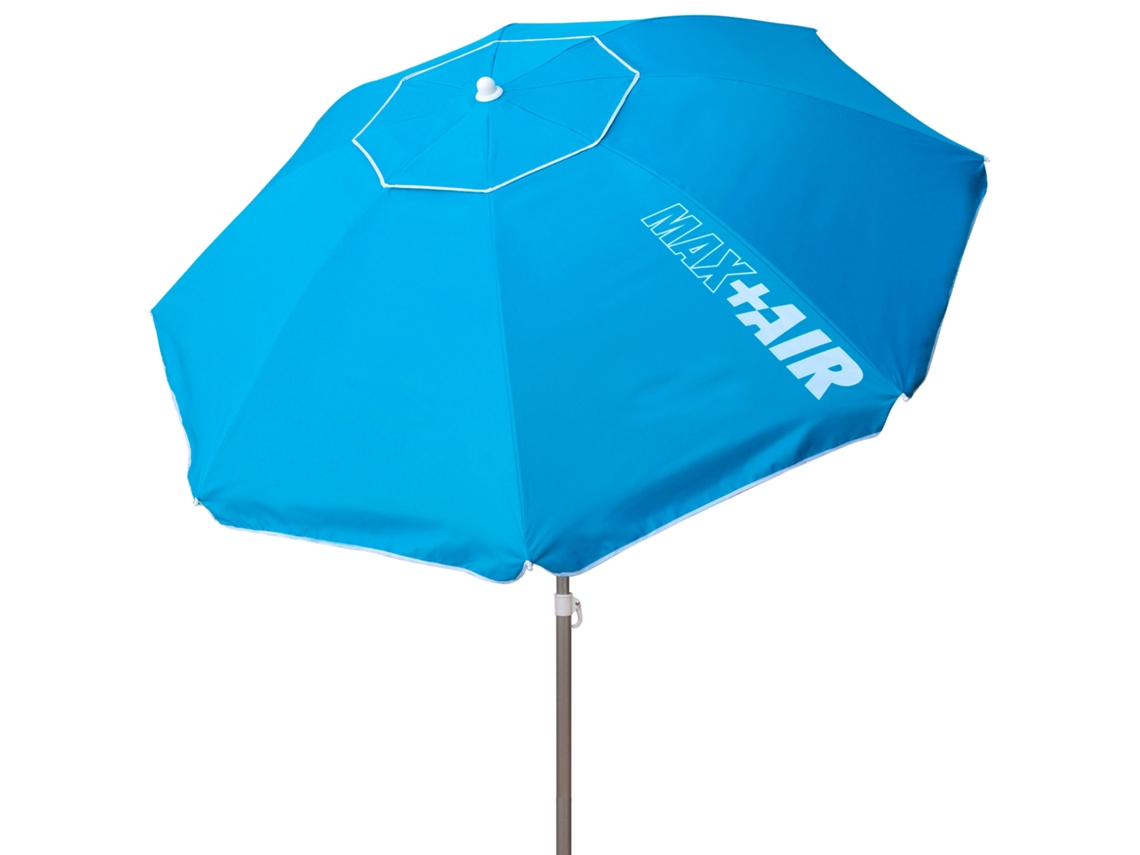 Aktive Sombrilla Playa Antiviento 8 Varillas 220 Cm Azul
