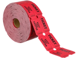 Boletos De Rifa Universales, Rollo Individual De 2000 Piezas De Papel Numeradas.