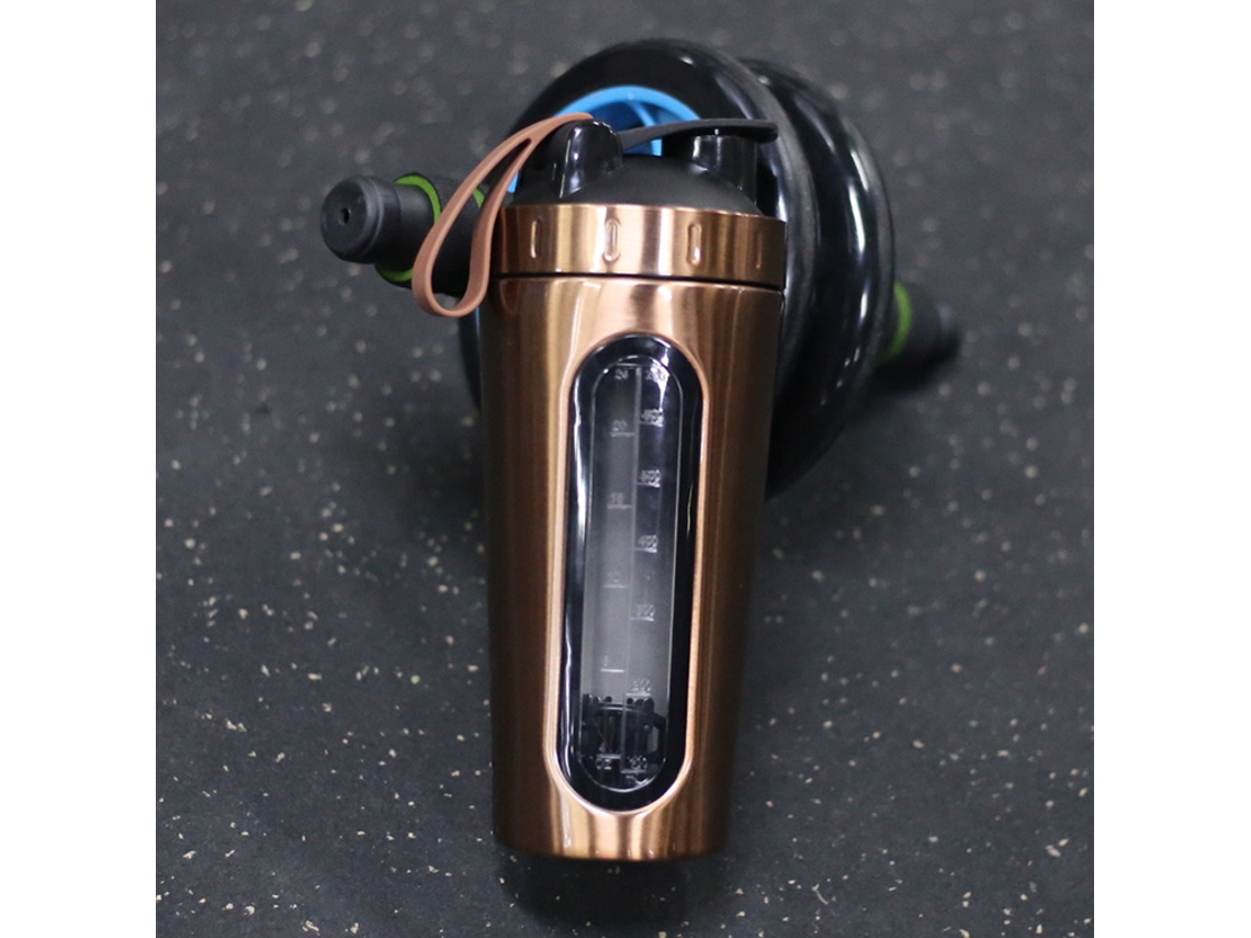 Vaso Mezclador De Proteína En Polvo Siurn Gold De Acero Inoxidable De 700 Ml