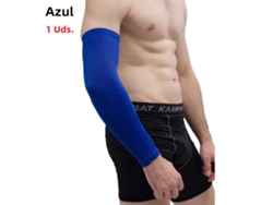 (azul 1 Pieza M) Manga De Compresión Deportiva Para Baloncesto Y Ciclismo - Funda Cálida