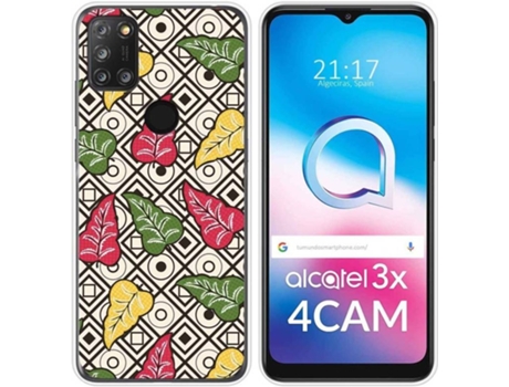 Carcasa Alcatel 3X 4CAM TUMUNDOSMARTPHONE Dibujos Transparente Flores 11 Multicolor