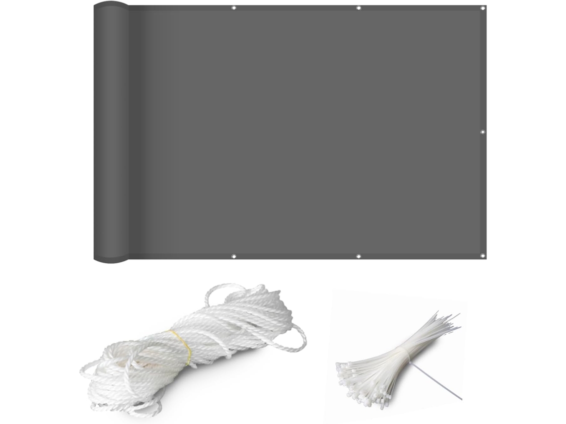 110 X 250 Cm, Pantalla Privacidad, Hdpe, Opaca, Para Balcón, Piscina