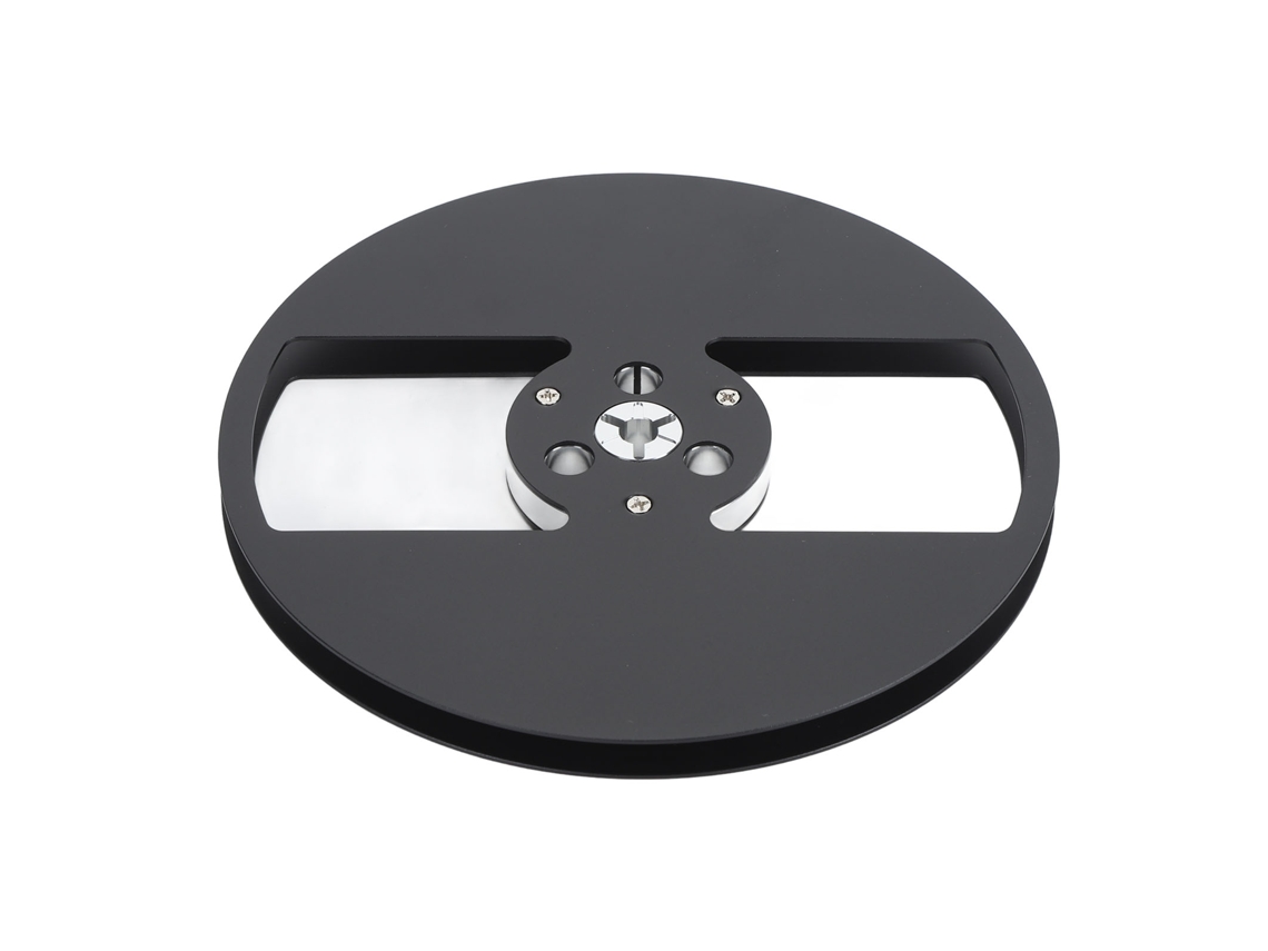 Rollo De Cinta Vacío De 7 Pulgadas Y 1/4 De Pulgada Para Grabadora De Cinta De Carrete Abierto, 2 Orificios, Universal, Negro