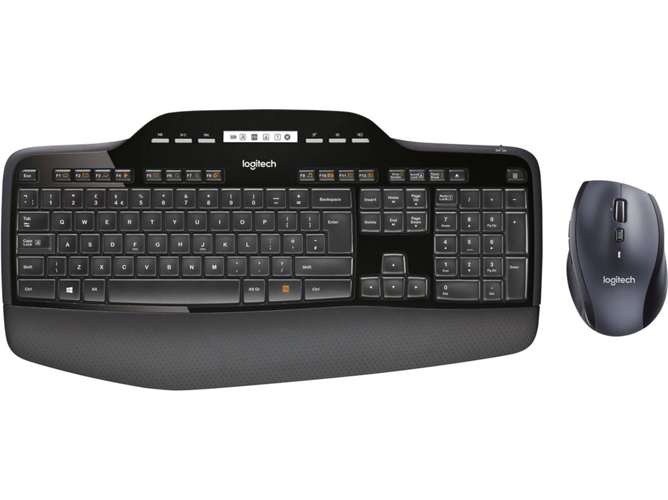 Teclado LOGITECH MK710 (Inalámbrico - Layout Nórdico - Teclado Numérico)