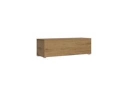 Base abatible montada en el suelo, ancho 133,6 cm, alto 40 cm, profundidad 39,2 cm, con patas de roble natural Itamoby