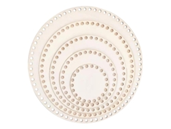 Base de cesta de crochet con 5 piezas de madera slowmoose