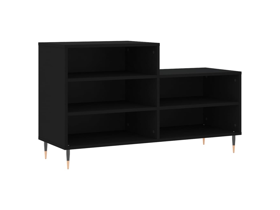Maison Exclusive - Mueble Zapatero Madera Contrachapada Negro 102x36x60 Cm