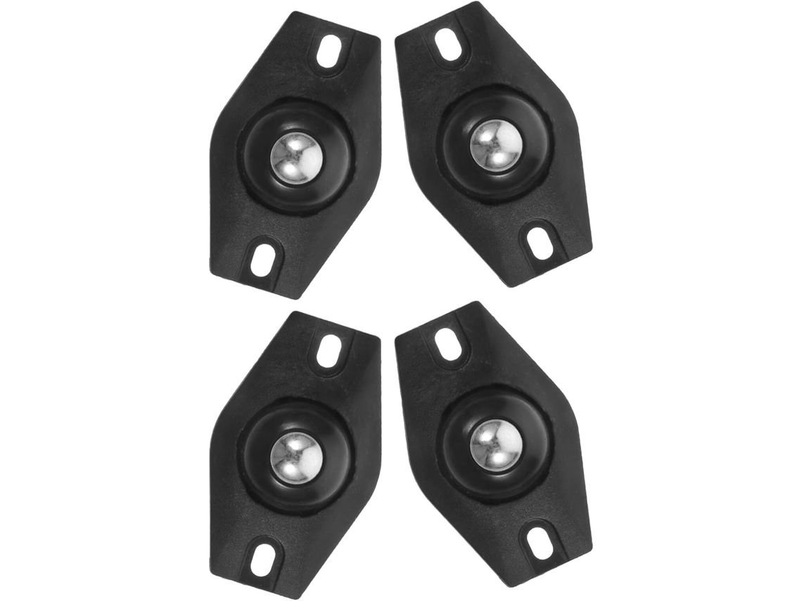 Ruedas 4 Piezas Adhesivas Pequeñas Abs Rodamiento Giratorio