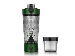 Exprimidor de frutas Eifson de 600 ml, vaso eléctrico con agitación automática y depósito para polvo (verde)