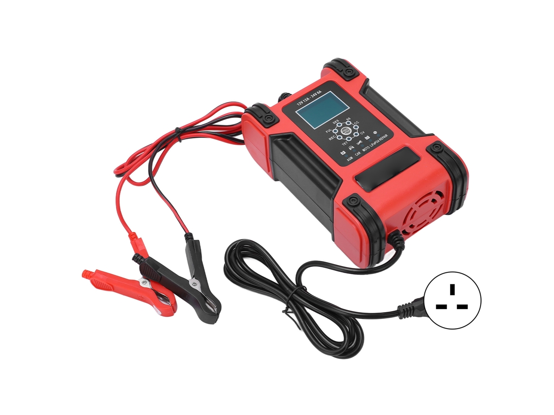 Cargador De Batería Inteligente De 7 Etapas Con Protección De Polaridad Y Mantenimiento Automático.