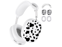 Funda De Silicona Para Airpods Max, Estampado De Vaca, Tpu Suave Resistente A Los Arañazos (negro) Czhhmart