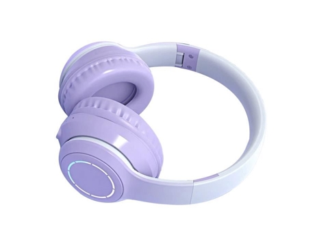 HURRISE Auriculares con cable Auriculares con cancelación de ruido de graves pesados Auriculares plegables de color degradado Auriculares con cable...