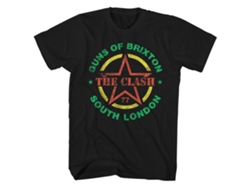 Camiseta ROCKINSTONE The Clash Guns of Brixton Logo Camiseta ROCKINSTONE The Clash (XXL)