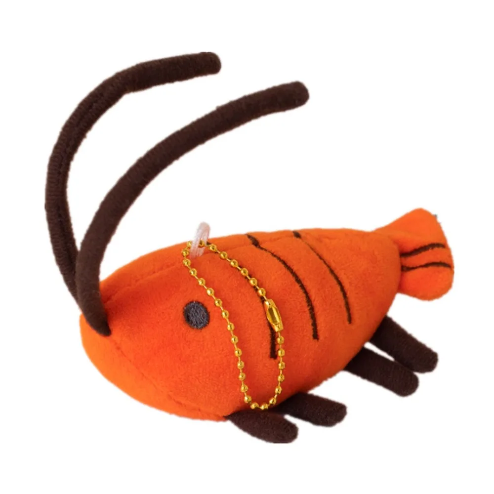 Pingente De Mochila (10 Cm) Em Pelúcia De Lagosta, Macio E Fofo, Com Design Divertido.