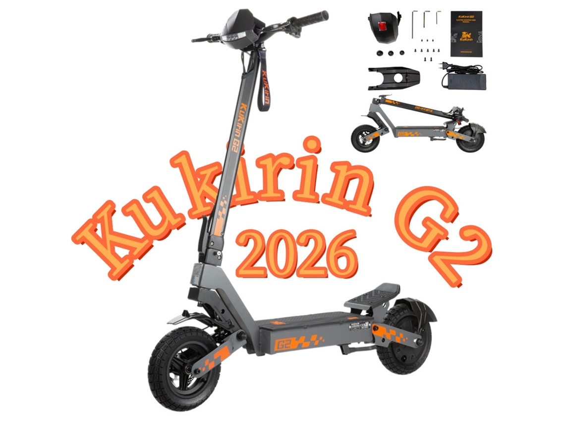 Patinete Eléctrico Kukirin G2 Plegable 800w 48v 15ah 45km/h Velocidad Máxima 55km De Autonomía Frenos De Disco Delanteros Y Traseros (nueva Versión)