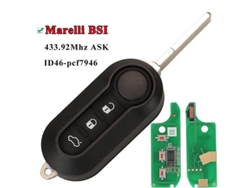 Llave De Control Remoto Para Fiat Ducato 500 Bravo Peugeot Boxer Citroen Jumper 433.92mhz Id46 Marelli Bsi Trunk 3b
