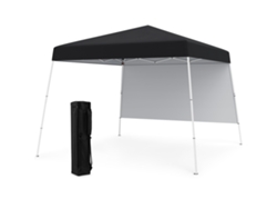 Tienda De Campaña Plegable Y Desplegable Costway Con Protección Solar (3 X 3 M - Tela Oxford - Negro)