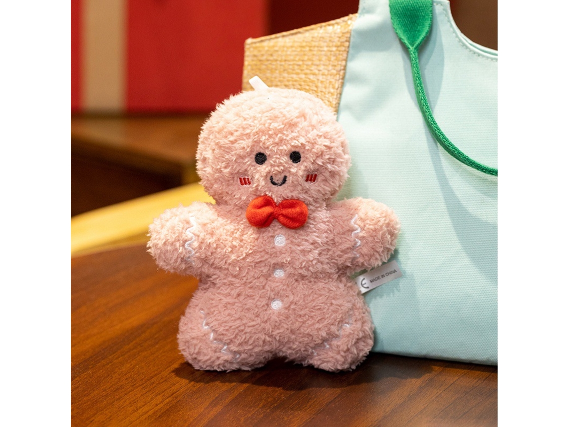Peluche De Hombre De Jengibre Con Fresas Navideñas 17 Cm, Cojín Para Sofá