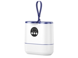 Minisecador de pelo retráctil inteligente SFUSHOS con temporizador para esterilización y desodorización, ideal para uso doméstico (blanco)