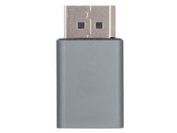 Adaptador Displayport Macho A Mini Dp Hembra Con Conexión De Aluminio Y Transmisión De Vídeo 4k A 60 Hz.
