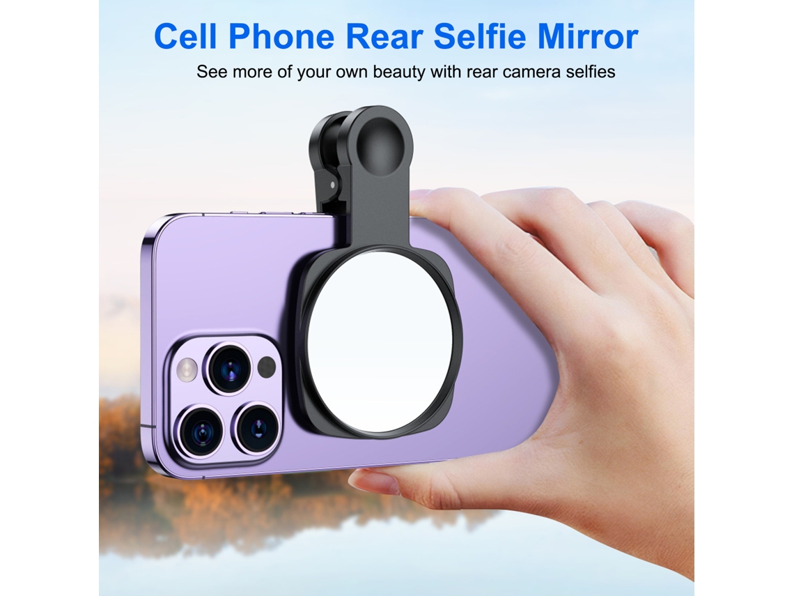 Espejo Selfie Para La Cámara Trasera Del Teléfono Con Control Remoto Bluetooth Para Vlogging.