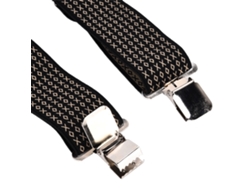 Tirantes Elásticos Ajustables En Forma De X Con Clips Resistentes Para Trajes, Pantalones Y Pantalones Cortos De Hombre.