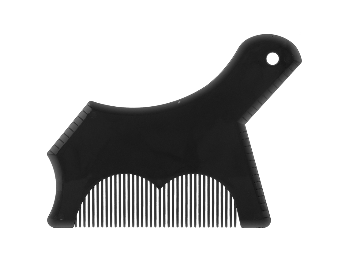 Herramienta Para Dar Forma A La Barba De Hombre Con Plantilla Negra: Precisa, Segura Y Duradera.
