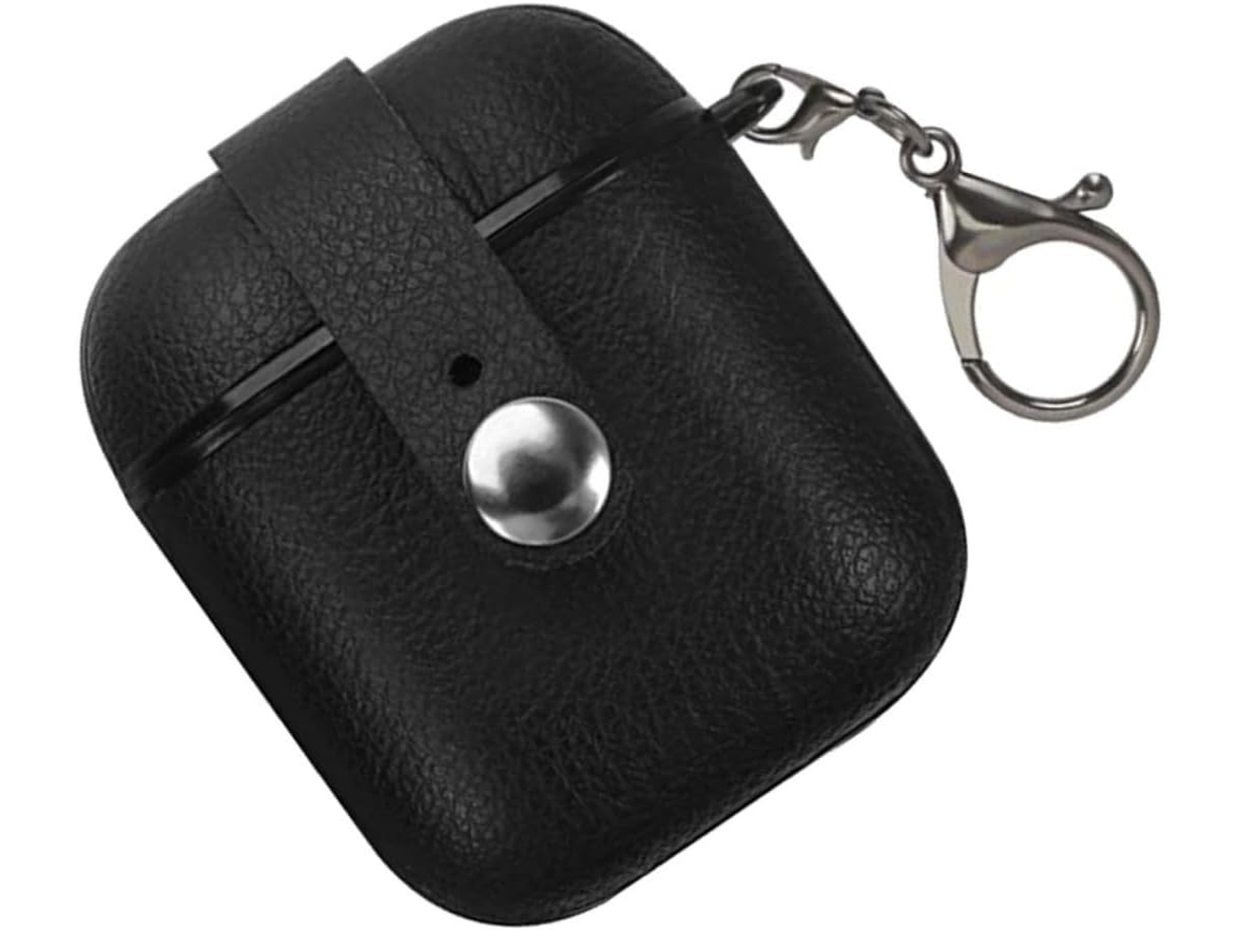 Funda protectora para auriculares fabricada en piel sintética, resistente a impactos, con lazo para colgar, un práctico accesorio de Gokoco.