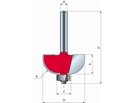 Broca Cóncava Redondeada D31.8 H12.7/55.2 Q8 Z2 Serie 30 a Freud F03Fr01704 BOSCH