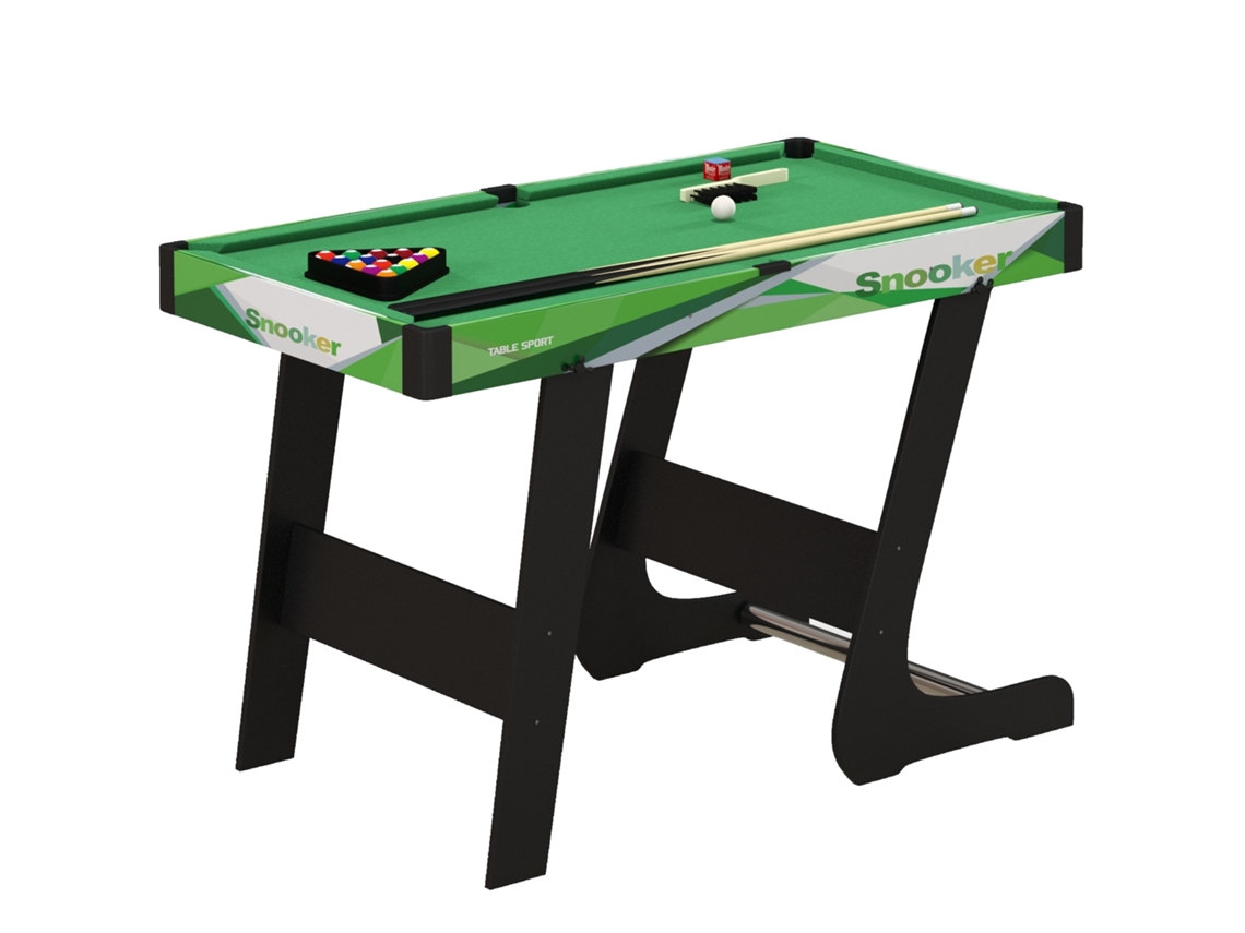 Mesa De Billar Plegable De 104 Cm, 16 Bolas, Tiza, Pincel Verde.