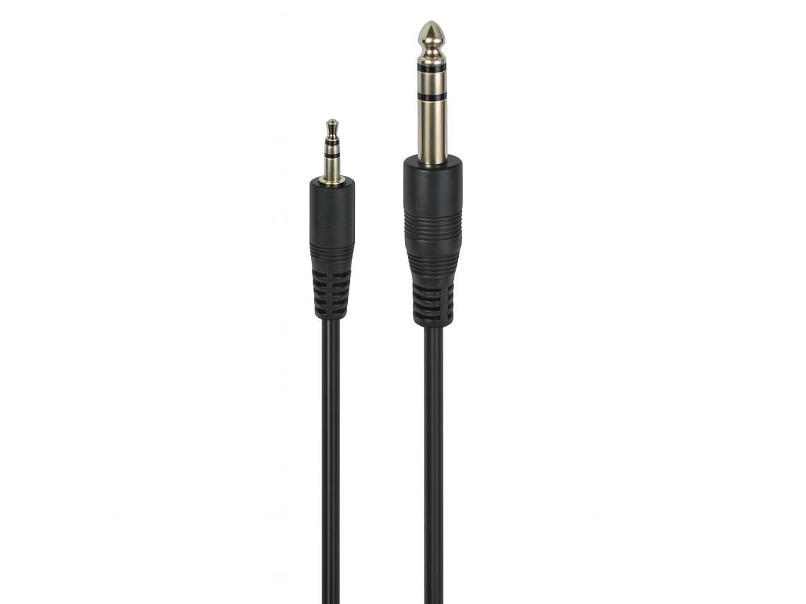 Cable de sonido Jack 3,5 mm M a Jack 6,3 mm 1,5 m Xin Yue 8759 Negro
