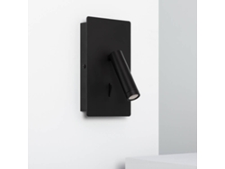 Lámpara de Pared LEDKIA Kaskazini (Negro - LED Integrado - 6 W)