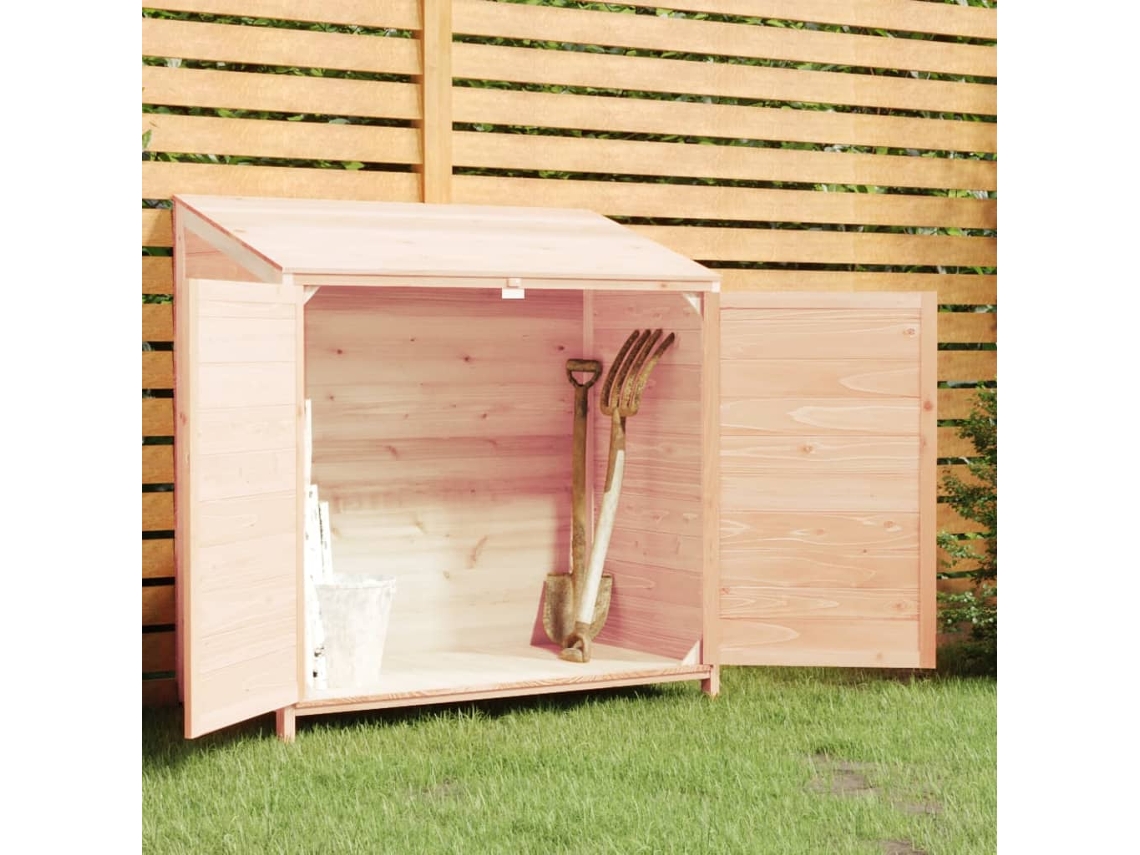 Caseta de jardín de madera maciza de abeto de 102 x 52 x 112 cm LOVELY HOME